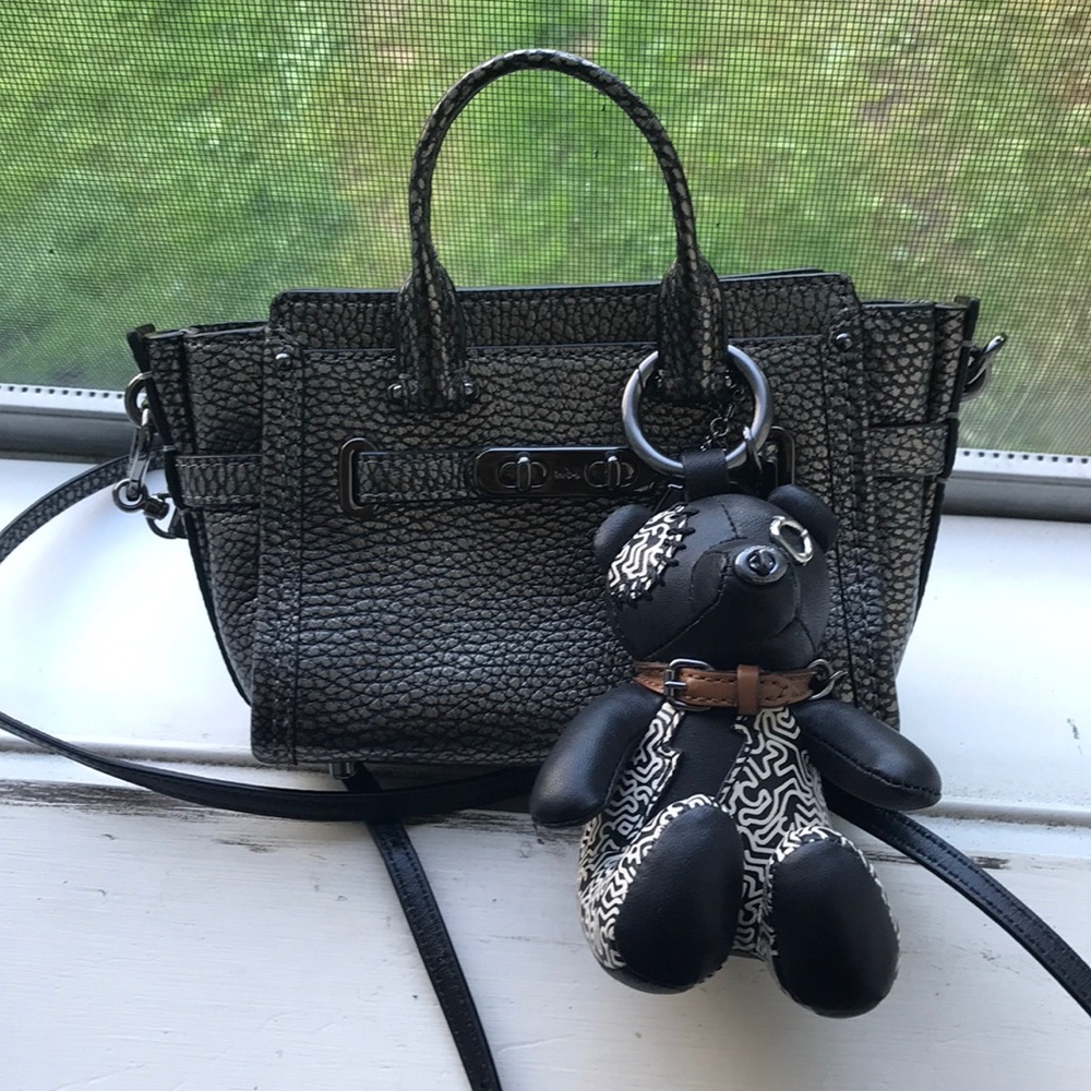 Coach micro mini Bennett & bear charm